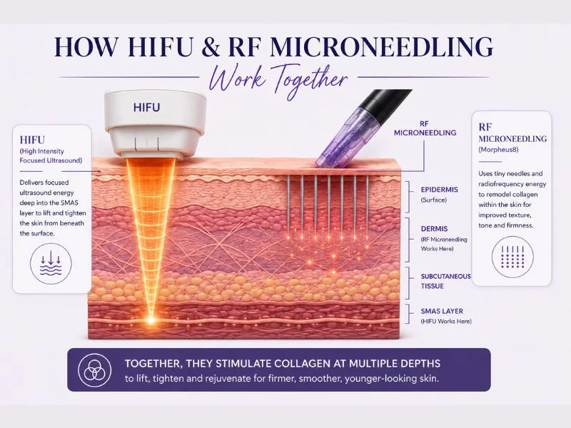 Why combined treatment is the best result with complete skin tightening treatment Ryton on Dunsmore