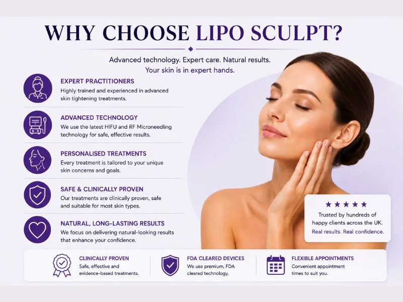 why choose lipo sculpt for complete skin tightening treatment Ryton on Dunsmore